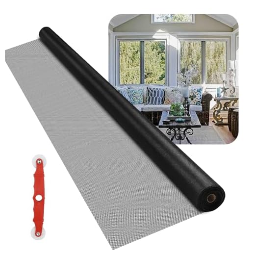 Easy-Cut Patio Porch Screen Mesh Roll