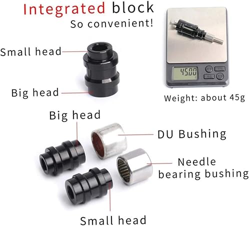 Miniatura 9 de Mednkoku Herramienta de buje de choque trasero para bicicleta Amortiguador trasero Herramienta de eliminación de bujes Herramienta de eliminación de