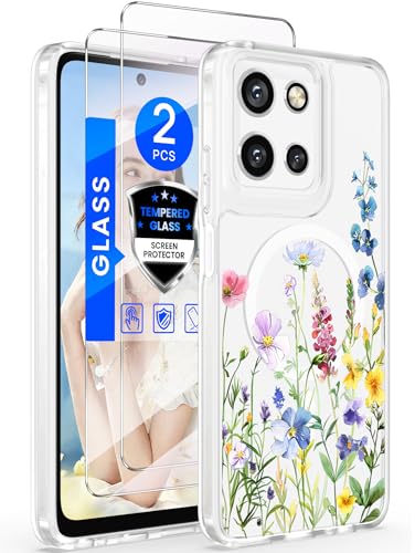 Yucenx Magnetic Flower Phone Case for Motorola Moto G 5G 2026/2025-Flower