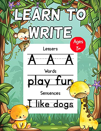 Handwriting Practice Book for Kids (Learn to Write): Writing Workbook ...