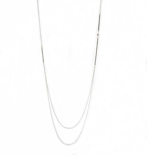 Amazon Petit Mariage プチマリアージュ 日本製 2連 チェーン バー ロングネックレス シルバー ギフトラッピング付 ネックレス 通販 Amazon Petit Mariage プチマリアージュ 日本製 2連 チェーン バー ロングネックレス シルバー ギフトラッピング付 ネックレス 通販