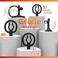 Crysore Peniskäfig Inverted Chastity Cage Sex Spielzeug für die Männer Keuschheitskäfig Herren mit Urinsammler und Kleines Schloss Peniskäfig aus Harz zur Fesselung des Männliche Penis (L,Black) – Ansicht 3