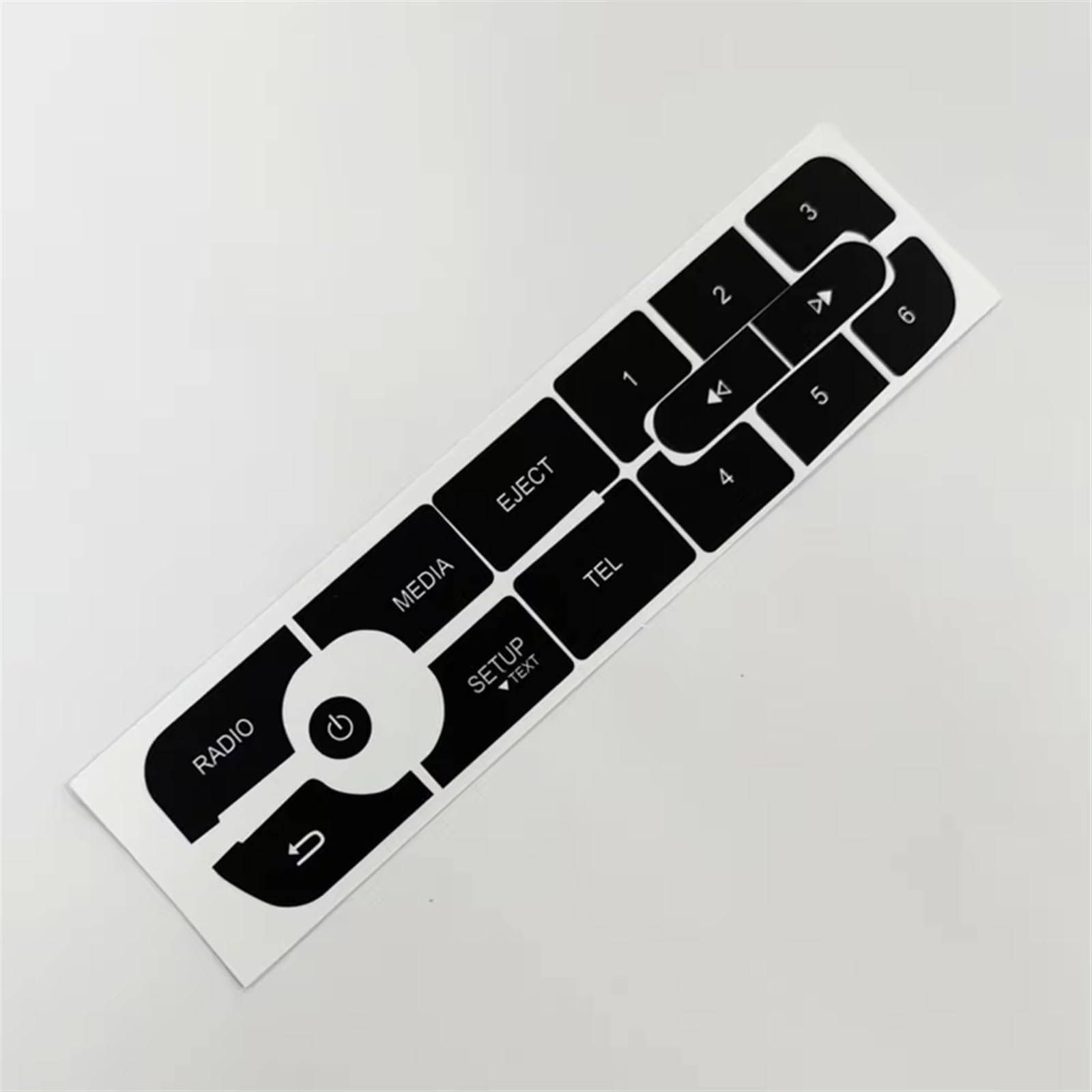 Dash Button Sticker Compatible with Megane for Master for Scenic III Car Button Repair Stickers Audio Button Repair Decals Stickers Car Accessories