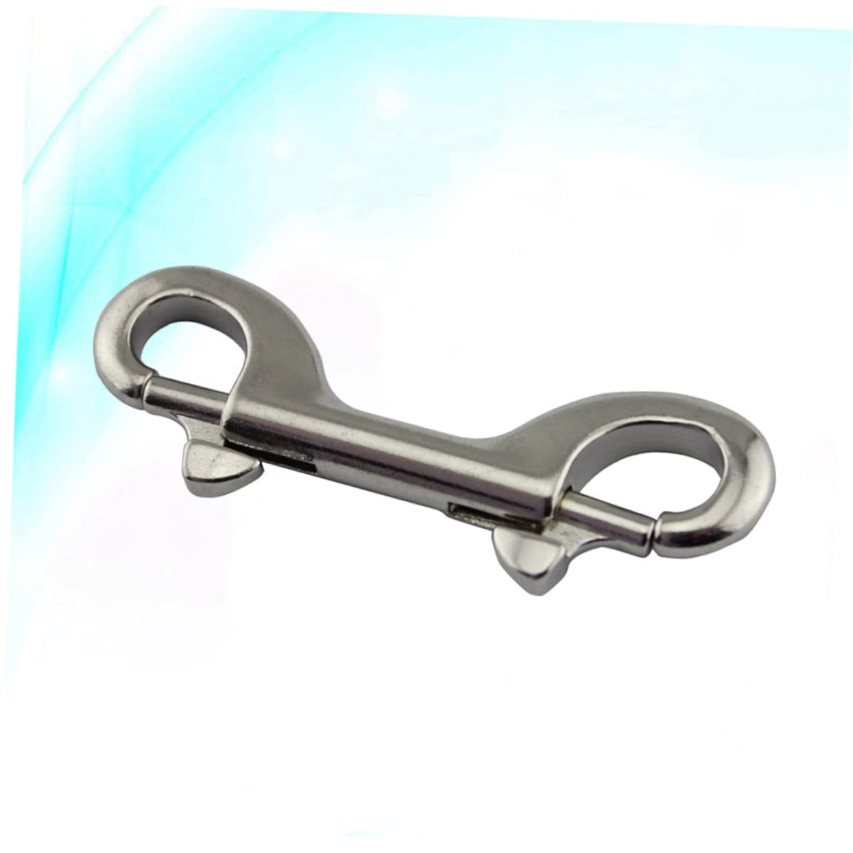Gogogmee Diving Double Head Hook 115mm Stainless Steel Carabiner Spring for Scuba Equestrian Mountaineering