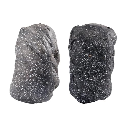 Kassaskåp kamouflage trädgårdssten gömmer en reservnyckel falsk stenblock simuleringssten för utomhus uteplats geocaching tillbehör(A)