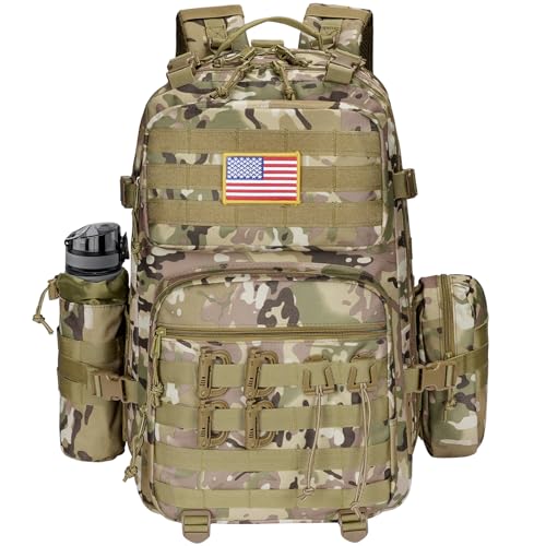Top 5 Tactical Backpacks: Essential Gear Guide 3 GENILU 50-60L Tactical Backpack for Men Expandable