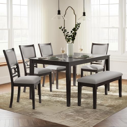 Signature Design by Ashley Langwest 6-Piece Dining Table Set with Bench - image 8