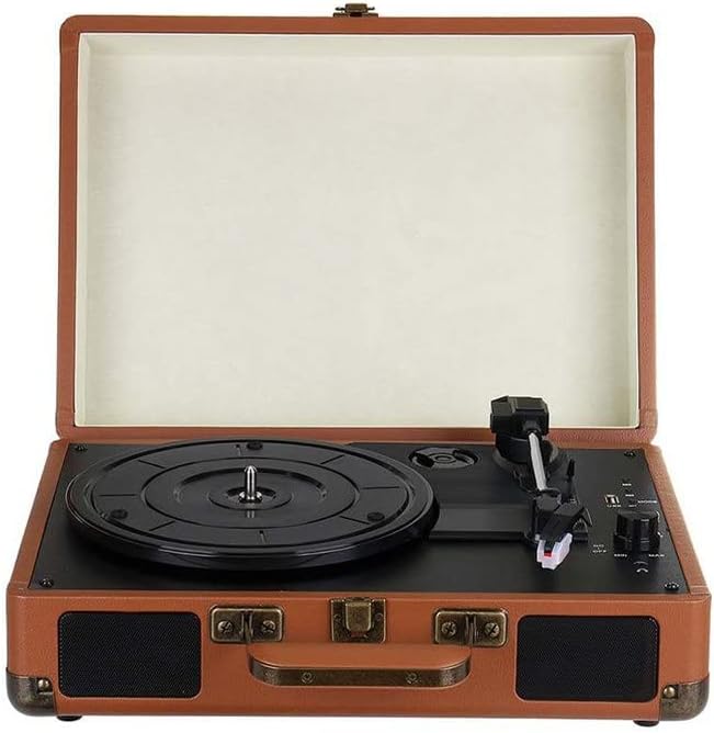 Music Player Turntable Record Player Speakers Vintage Gramophone Phonograph Player Stereo Sound for 33/45/78RPM Record