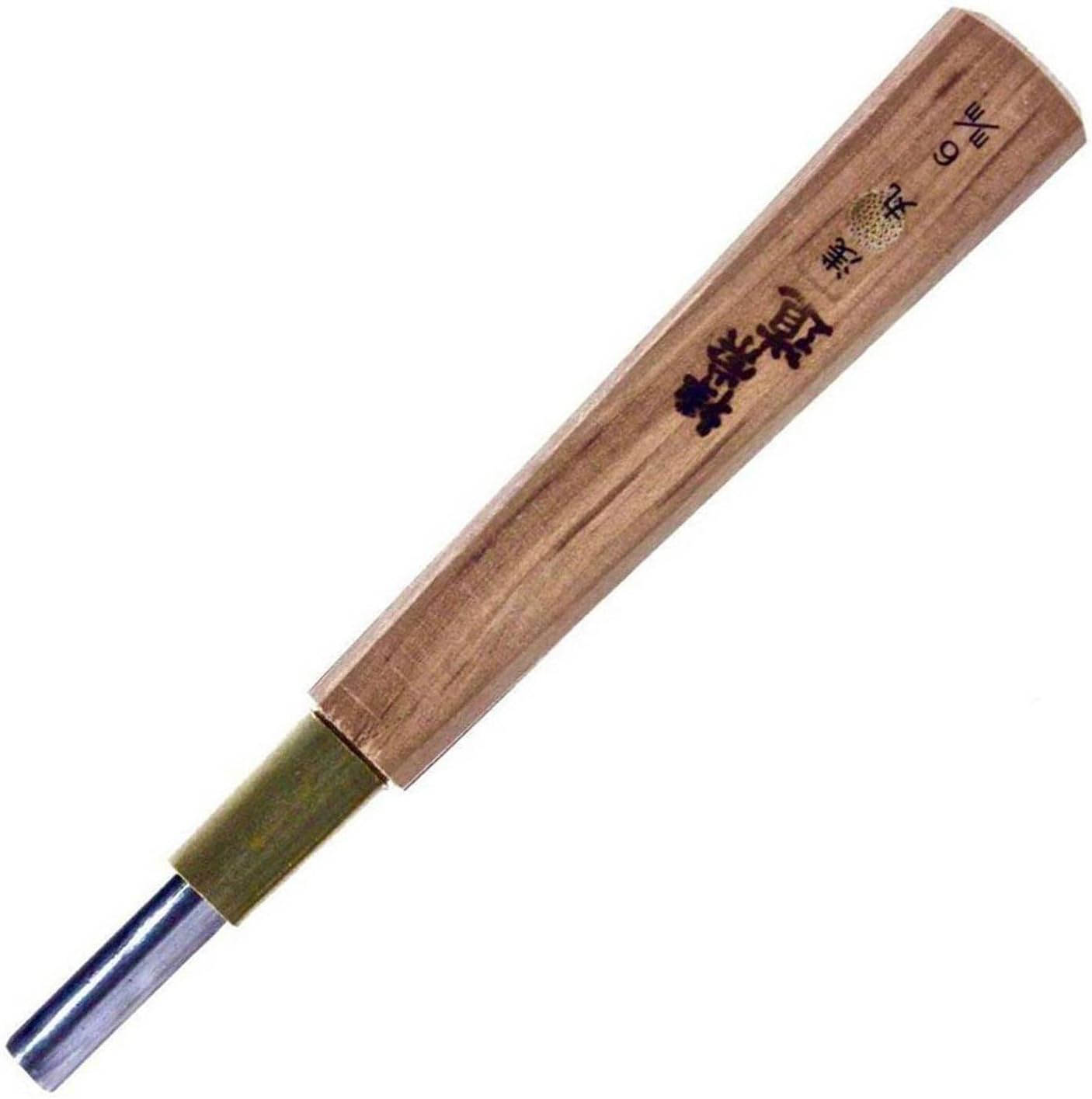 Michihamono Japanese Premium Wood Carving Tool 6mm Straight Shallow Woodworking U Gouge, with High Speed Steel Blade, for Woodcarving