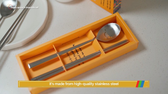 Amazon.com: BAPMOO Korean Smiling Spoon and Chopsticks Set, Hangul 