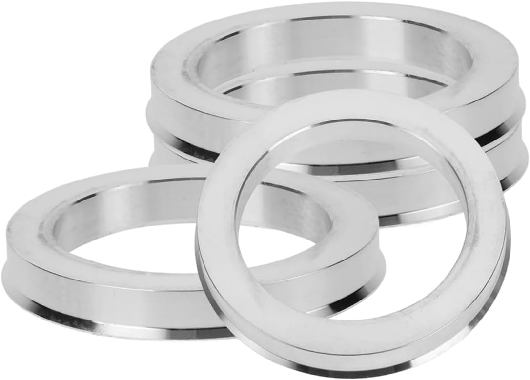 4pcs Aluminum Wheel Hub Centric Rings Kit Hubrings Aluminum Hub Spacer Rings Centric Fitment Adapters Alloy Wheel Adapters for Offroad