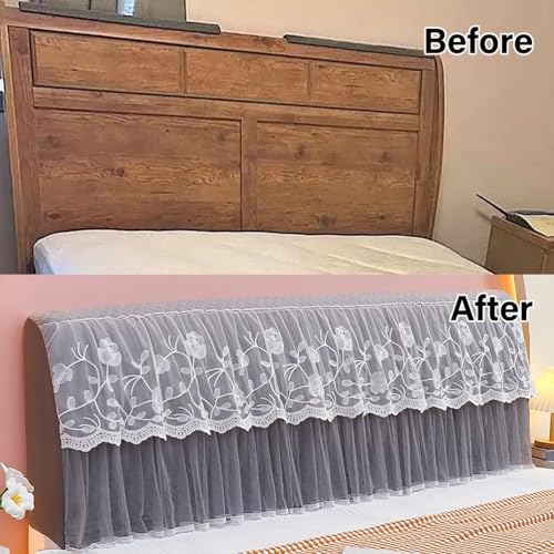 Funda elástica para cabecero de cama matrimonial protector lavable 6