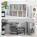 SANFURNEY 52 Slots CD Storage Holder, Wall-Mounted CD Display Stand Jewel Cases Organizer Rack, Stackable Disc Case Holder for Theatre Room