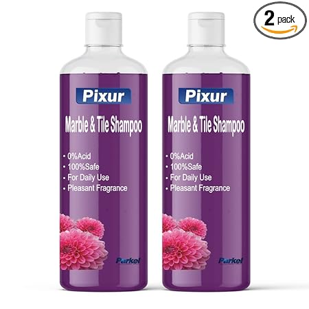 Pixur Marble And Tile Shampoo Deo Fresh Pack Of 2 Pcs x 1 L/Floor Cleaner/Thick Liquid / 0% Hcl Acid/Safe On All Type Floor/Eco Friendly/No Harmful Chemicals/For Home,Kitchen,Bathroom