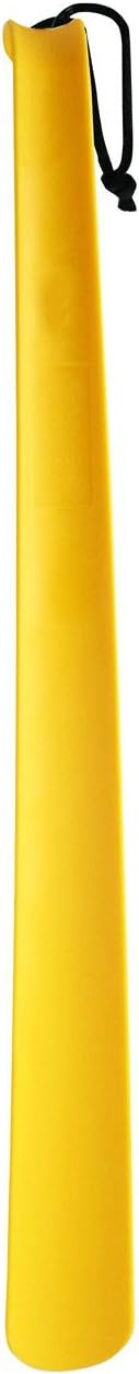 Helping Hand Company Long Handled Yellow Shoe Horn 21”/53cm, Comfortable Grip Shoe Horn for Men and Women, Elderly, Disabled, Pregnant, Shoe Horn for Boots, Trainers and Slippers
