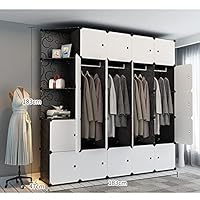 Amazon｜クローゼッ ワードローブ 衣類収納 洋服収納棚 - 組み立て簡単