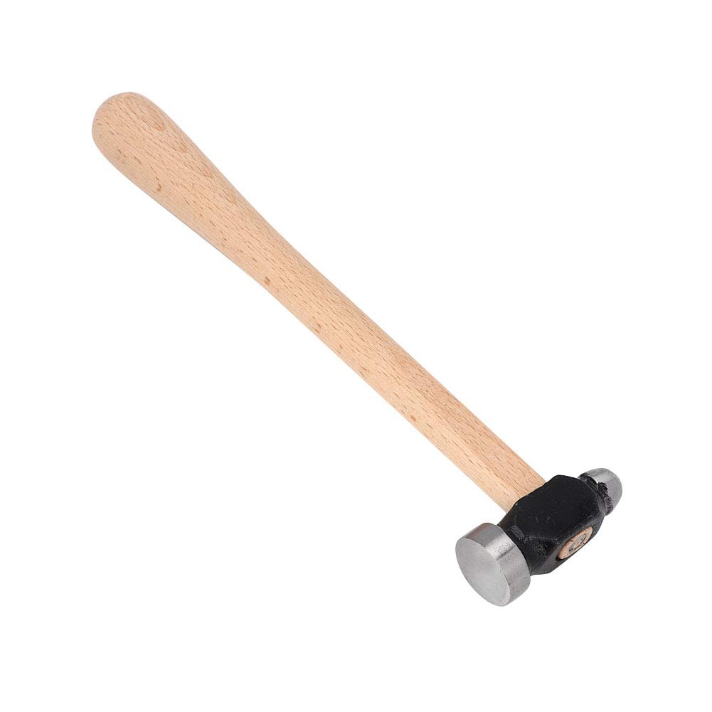 Martillo de bola, pequeño de doble cabeza redonda para hacer joyas y reparaciones comunes, con diseño de mango ergonómico hecho de material de hierro de calidad