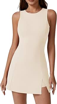 ワンピース [ulikasanctus] Unbalanced sleeveless dress 울리카상투스 | Unbalanced sleeveless dress (white) - 포멀한