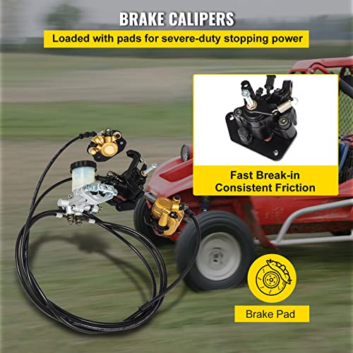 Mophorn GOKART Brake Master Cylinder Kit for 150cc Go Kart Hydraulic