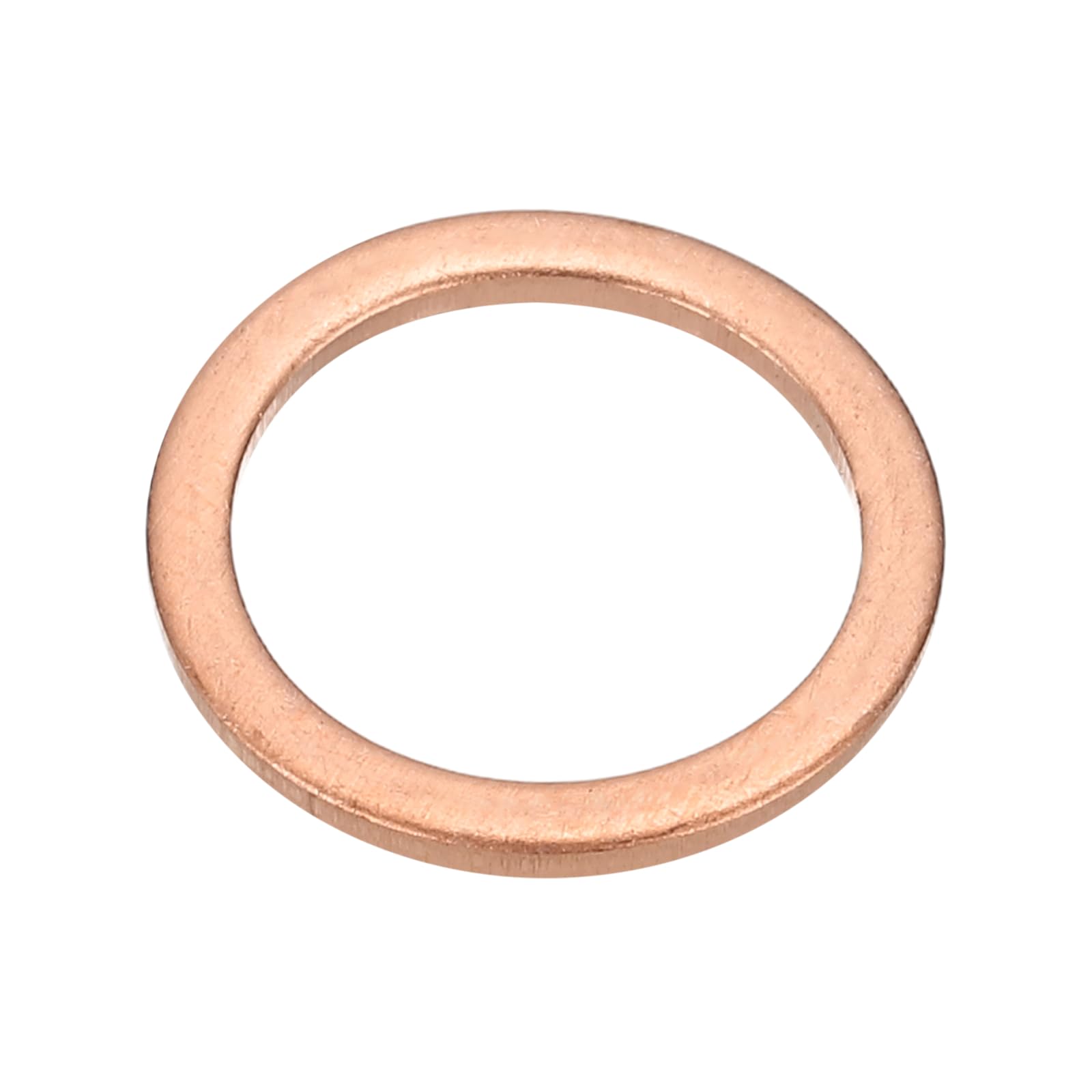 PATIKIL M14x18x1.5mm Flat Copper Washers, 25 PCS Copper Automotive Drain Plug Gaskets Flat Ring Oil Crush Washer Spacers for Faucets Garden Bolts Screws Hose, Purple