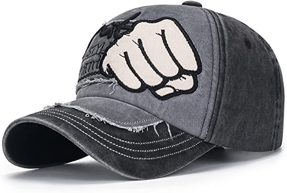 alexvyan Cotton Men&Women Sun Visor Cap - Baseball Adjustable Sport Summer Cap - Sun UV Protection (Black & Grey)-picture-30