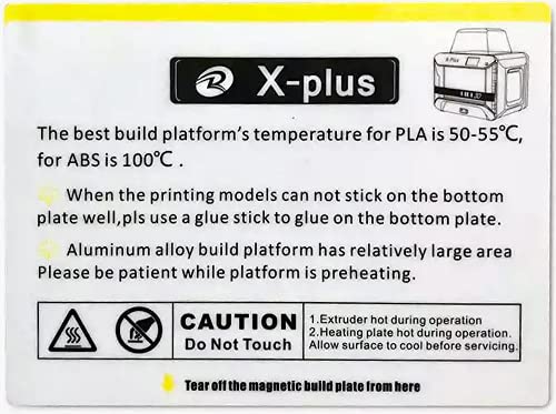 Archetype QIDI Technology X-Plus/i-Mates Build Plate for X-Plus/i-Mates 3D Printer Magnetic Hot Bed Spring Steel (270x200mm) 1pc, Gold