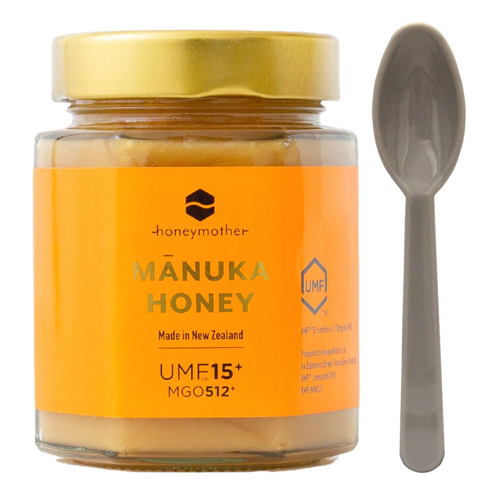 【UMF証明書付き】マヌカハニー ニュージーランド産 250g 非加熱 100％純粋 マヌカ蜂蜜 スプーン付き UMF15+ (MGO514〜828相当) Amazon | 【UMF証明書付き】マヌカハニー ニュージーランド産 250g 非