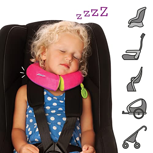 Trunki Kid's Travel Neck Pillow & Chin Rest | Support Sleepy Heads In The Car Seat, Plane, Bike Or Pram | Yondi Small Betsy (Pink) #TOP3