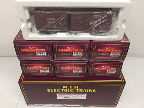 6-Car 40' AAR Box Car Set - Chicago Burlington & Quincy