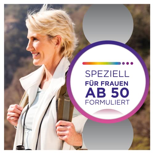 Multivitamin - Centrum Für Sie 50+ – Hochwertiges Nahrungsergänzungsmittel mit Mikronährstoffen – Speziell für Frauen ab 50 – Vitamine, Mineralstoffe, Spurenelemente - 1 x 60 Tabletten