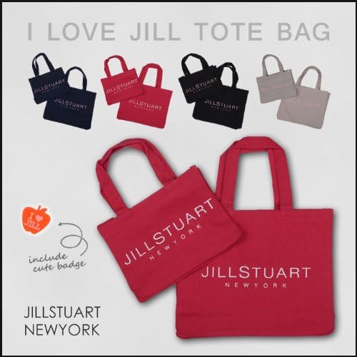 Amazon Co Jp ジルスチュアート トート エコバッグ Jillstuart りんごバッチ付 Bag M 紺 シューズ バッグ