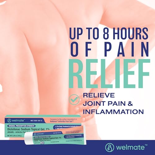 WELMATE - Diclofenac Sodium Topical Gel 1%  - Arthritis Pain Reliever & Mobility Aid - Pain Relief Cream/Gel - Additional View