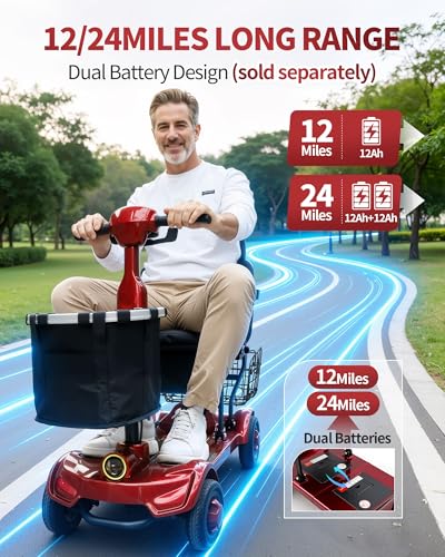 Ecomobi Lightweight Foldable Mobility Scooter
