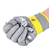Schnittfeste Handschuhe Proof 316L Edelstahl Draht Metall Mesh Metzger Sicherheit Arbeit Für...