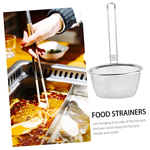 Colher De Aço Inoxidável Ramen Coador Titular Peneira Filtro Utensílios De Cozinha Malha Fina Filtro