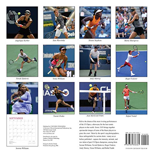 Tennis 2020 Wall Calendar: The Official U.S. Open Calendar - Thumbnail 2