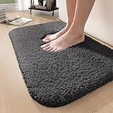 【Súper Suave】 Con la microfibra esponjosa, la alfombrilla del baño es peluda para calmar y relajar los pies después de la ducha, la tecnología mejorada garantiza suavidad y comodidad con cerdas suaves que no se desgastan fácilmente.