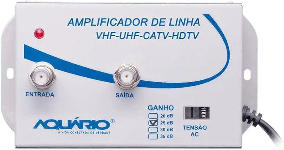 Amplificador de Linha TV 25Db Al-25 Aquário 30032 NÃO