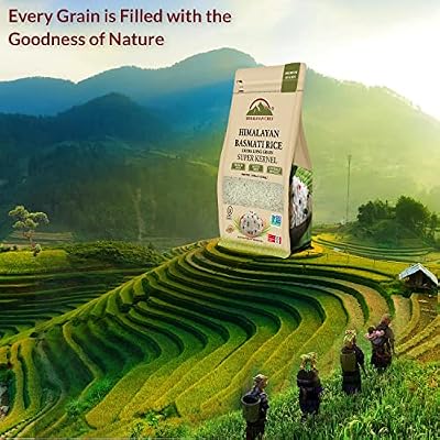 Himalayan Chef Super Kernel Organic Basmati Rice, White Sticky Rice with Naturally Aromatic Flavor - Premium Quality 10 Lbs