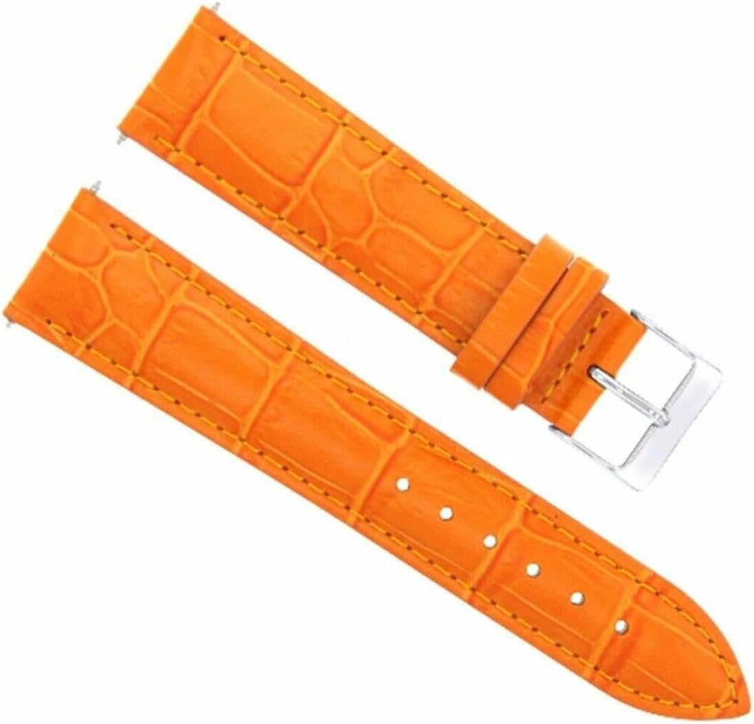 Ewatchparts 18mm Leather Watch Band Strap Compatible With