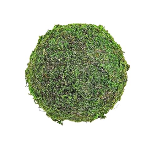 DHliIQQ Bolas de musgo verde, juego de bolas de musgo en maceta, bolas de musgo decorativas grandes, musgo falso para plantas en maceta, bolas de musgo artificial para relleno de jarrón, centro de