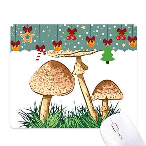 Ratón pad para oficina y juego con linda ilustración de planta verde y trufa