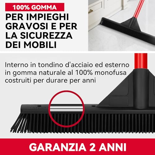 Tyroler Bright Tools Scopa in Gomma 100%, Lama