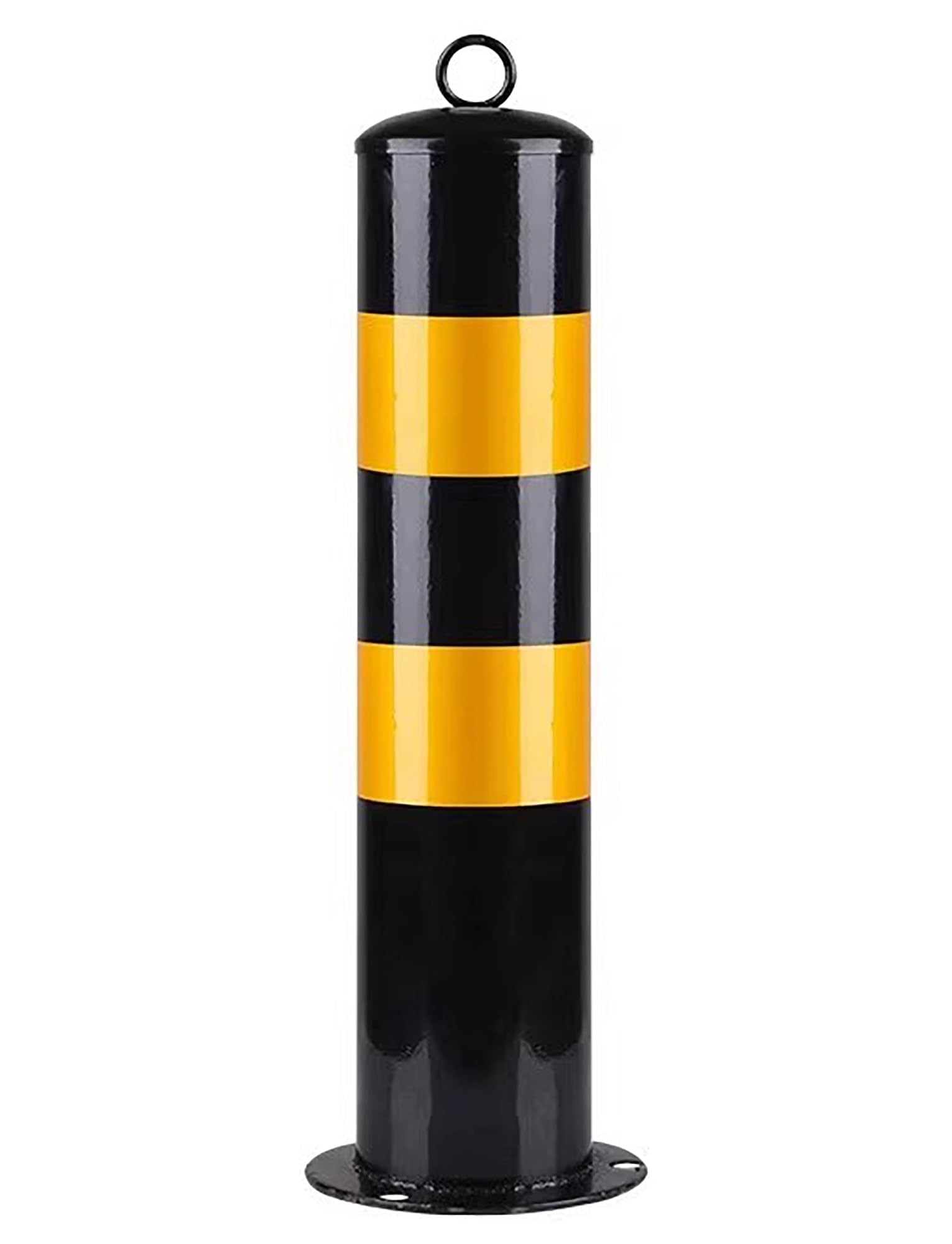WOTZOV Driveway Barrier Traffic Barricade Ground Mount Traffic Delineator Post, Heavy Duty Metal Road Safety Cones For Driveway Pathways Walkway Garage Sidewalk,Reflective Barrier Co,Fixed