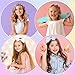 Qianyu 6 Pcs Mini Girls Headband Bling Bow Hair Bands Little Glitter SparklyHead Hoop Seamless Lightweight Sequin Hair Styling Accessories for Photo Back to School Gift Birthday Christmas