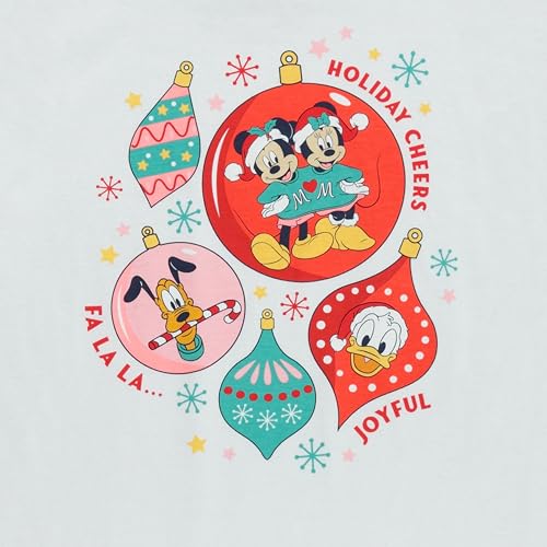 Disney Mickey Mouse Christmas Girls Short Sleeve T-Shirt- Minnie Mouse Christmas Holiday Cheers- Sizes 4-164