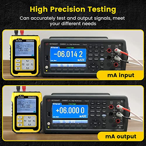 Upgraded Sg-004A Signal Generator, Seesii 4-20Ma 0-24V Adjustable Analog Current Voltage Generator Simulator With Real-Time Curve,Historical Record, Resistance Pressure Generator Calibrator #TOP4