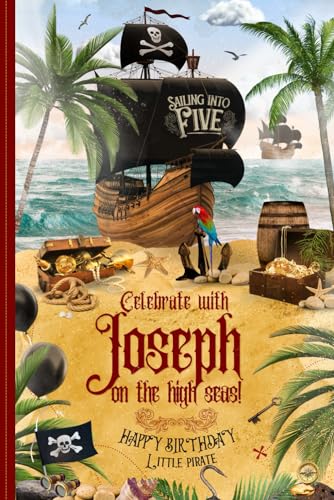 Joseph Jolly Roger Journeys: Swashbuckling Sagas: Adventure Awaits: A 6x9 Inch Notebook Journal with