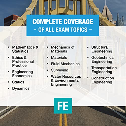 Image of PPI FE Civil Exams - Includes 5 Full FE Civil Practice Exams with Step-by-Step Solutions, Over 550 Practice Problems for the NCEES FE Exam (Ppi Exam)