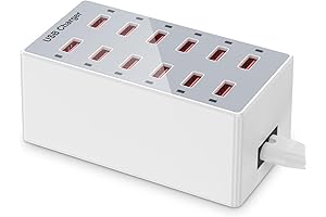 12 Port USB Hub: Power Up Multiple Devices Simultaneously